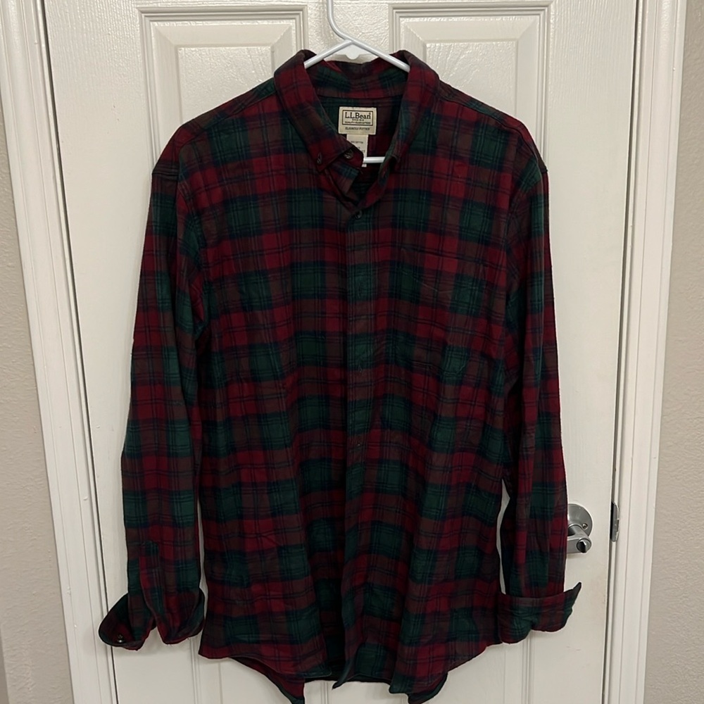 Red and Green Flannel Shirt